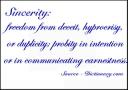 Sincerity Definition